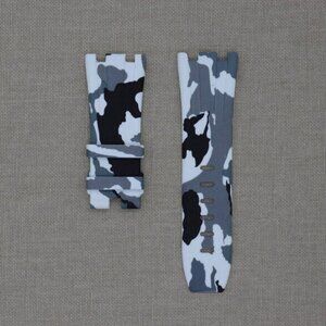 Tempomat White Camo Rubber Strap for Audemars Piguet Royal Oak Offshore 44mm
